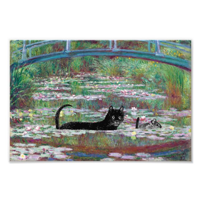 Foto Gato e rato sob a ponte (Frente)