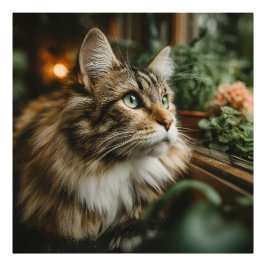 Foto Gato Persa Tabby Fofo de Olhos Verdes