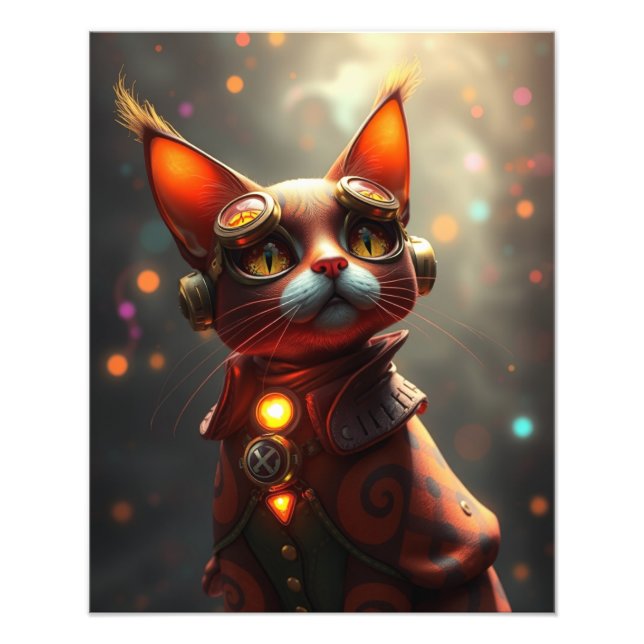 Foto Gato Steampunk (Frente)