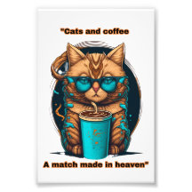 Gatos e café - um casamento feito no céu