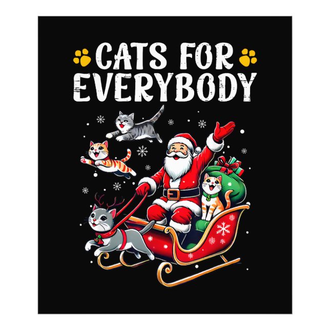 Foto Gatos Para Todo Mundo Gato De Natal Engraçado (Frente)