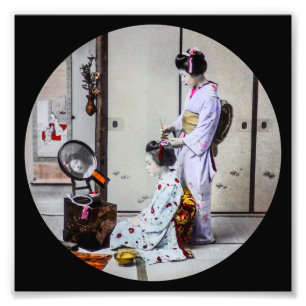 Foto Geisha Hair Dbasta Vintage 芸 japonês 者