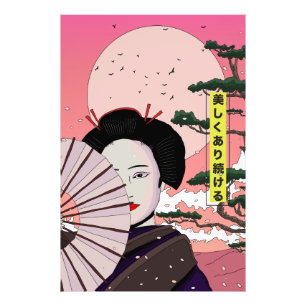 Foto Geisha Seja Bonita Mangá estilo Japonês Japonês 