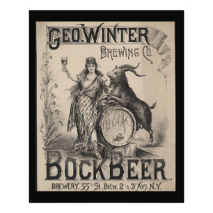 Foto Geo. Winter Brewing Co. Bock Cerveja. Brewery 55th