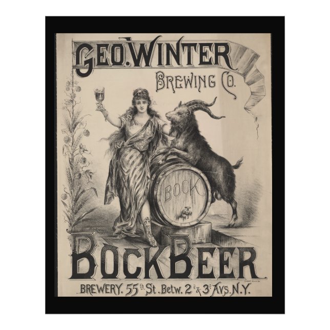 Foto Geo. Winter Brewing Co. Bock Cerveja. Brewery 55th (Frente)
