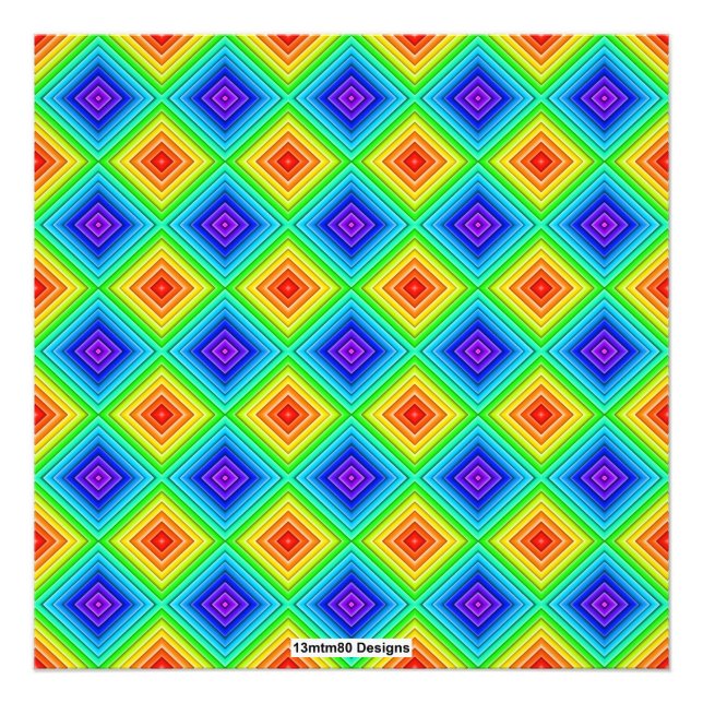Foto Geometric Topography (pattern) - Photo Print (Frente)