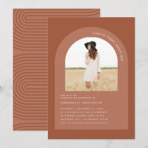 Foto geométrica mínima boêmica do terracotta