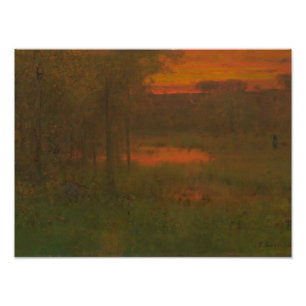 Foto George Inness - Paisagem, Sunset