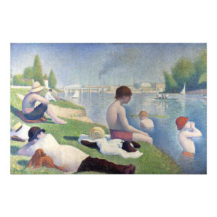 Foto Georges Seurat - Banhistas em Asnieres