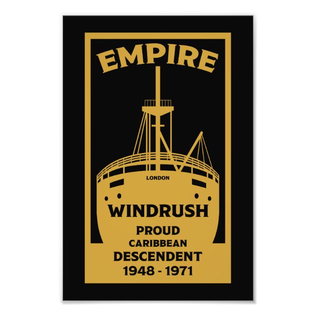 Foto Geração Windrush História Negra (Frente)
