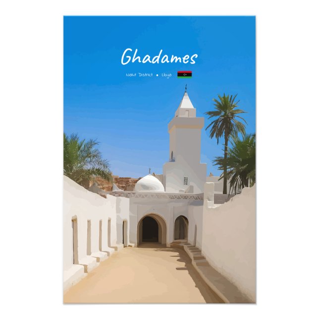 Foto Ghadames, Líbia - Mesquita Branca (Frente)