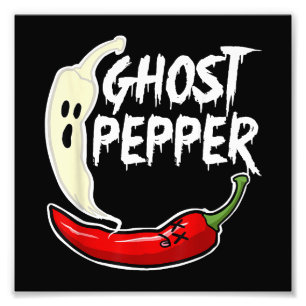 Foto Ghost Pepper Funny Spicy Hot Halloween Peppe