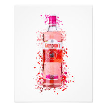 Gin rosa impresso