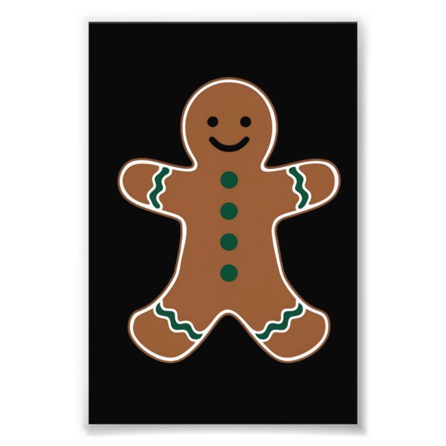 Foto Gingerbird Man Body Costume para Natal (Frente)
