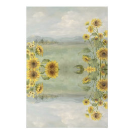 Foto Girassol moderno Aquarela e imagem personalizada