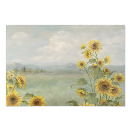 Foto Girassol moderno Imagem em aquarela & personalizad