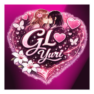 Foto GL Yuri Design Estético de Anime Girls’ Love