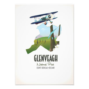 Foto Glenveagh national park Ireland County Donegal map