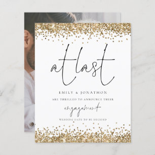 Foto Glitter Dourada Do Orçamento No Último Noivad