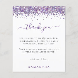 Foto Glitter Roxo Do Orçamento Quinceanera Obrigad