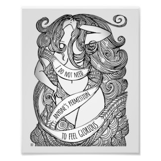 Foto Gloriosa Impressão de média nas Cinzas