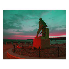 FOTO GLOUCESTER FISHERMAN STATUE PHOTO IMPRESSÃO