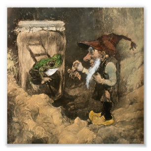 Foto "Gnome e Sapo em um Jar", por Heinrich Schlitt