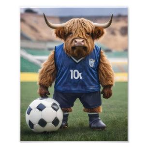 Foto "Goal-Getter: Uma Vaca do Planalto Vestida para o 