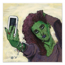 Goblin Girl Phone Selfie Fantasy Art Photo Impress