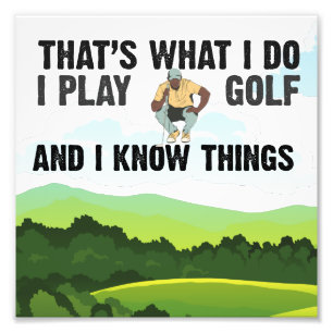 Foto Golfe, eu jogo golfe e sei algo para jogar golfe