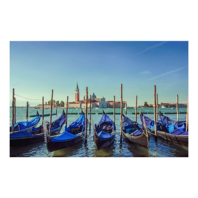 Foto Gondolas em Veneza, Itália (Frente)