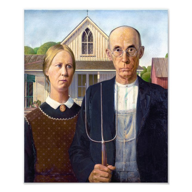 Foto Gótico Americano | Grant Wood | (Frente)