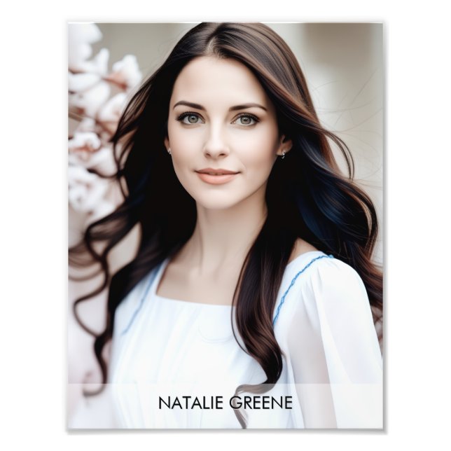 Foto Gradient Border 8.5x11 Photogenic Photo Print (Frente)