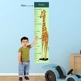 Foto Gráfico de Crescimento de Girafa de Pescoço Longo