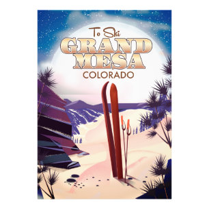 Foto Grande mesa, poster do Colorado Ski.