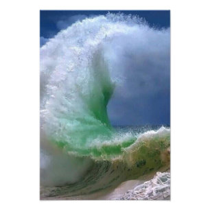 Foto grandes ondas de oceano azul