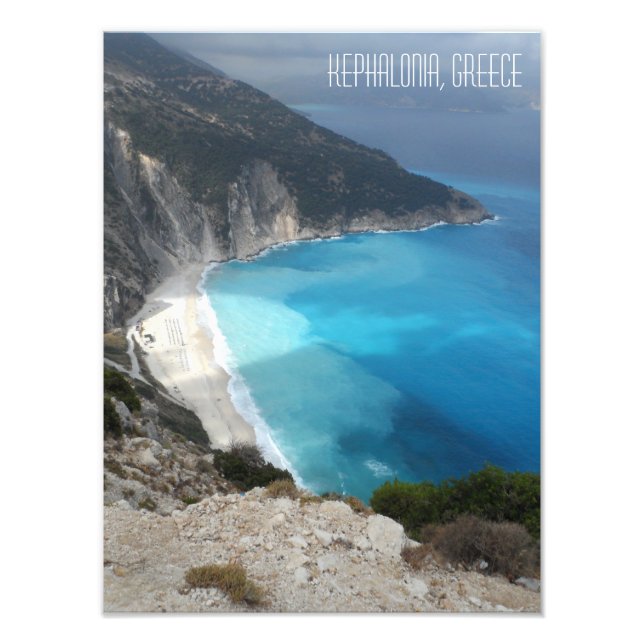 Foto Grécia da Ilha de Myrtos Bay Beach Kefalonia (Frente)