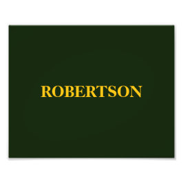 Foto Green minimalist custom name 