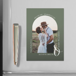 Foto: Green Save the Date Magnetic Card