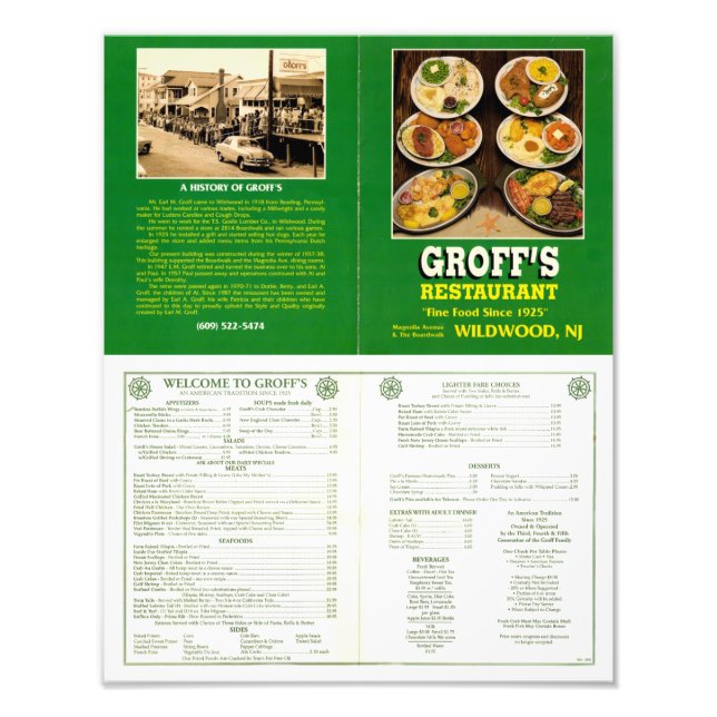Foto Groff's Menu Poster Art (Frente)