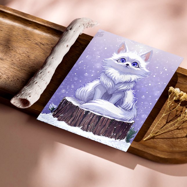 Foto Guardião do Inverno : Raposa Ártica Nevada (Criador carregado)