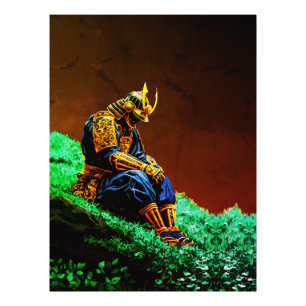 Foto Guerreiro Samurai em Armadura Dourada – Épico Japo
