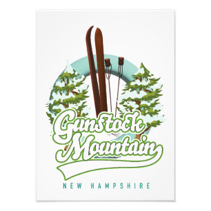 Foto Gunstock Mountain New Hampshire ski poster