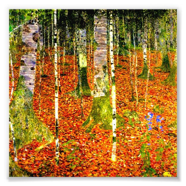 Foto Gustav Klimt Birch Trees (Frente)