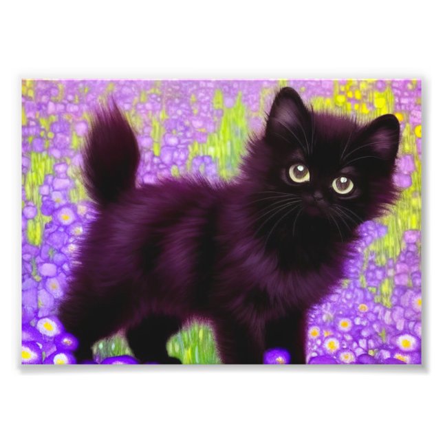 Foto Gustav Klimt Black Kitten (Frente)