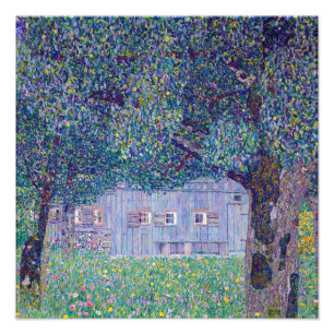 Foto Gustav Klimt - Farmhouse no Alto da Áustria