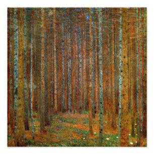 Foto Gustav Klimt - Floresta de Pinheiros Tannenwald