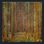 Foto Gustav Klimt - Floresta dos Pinheiros de Tannenwal<br><div class="desc">Floresta Fir / Floresta de Pinheiro Tannenwald - Gustav Klimt,  Petróleo na Canvas,  1902</div>