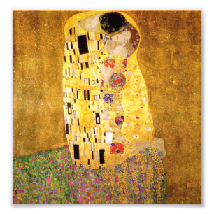 Foto Gustav Klimt Impressão do Beijo