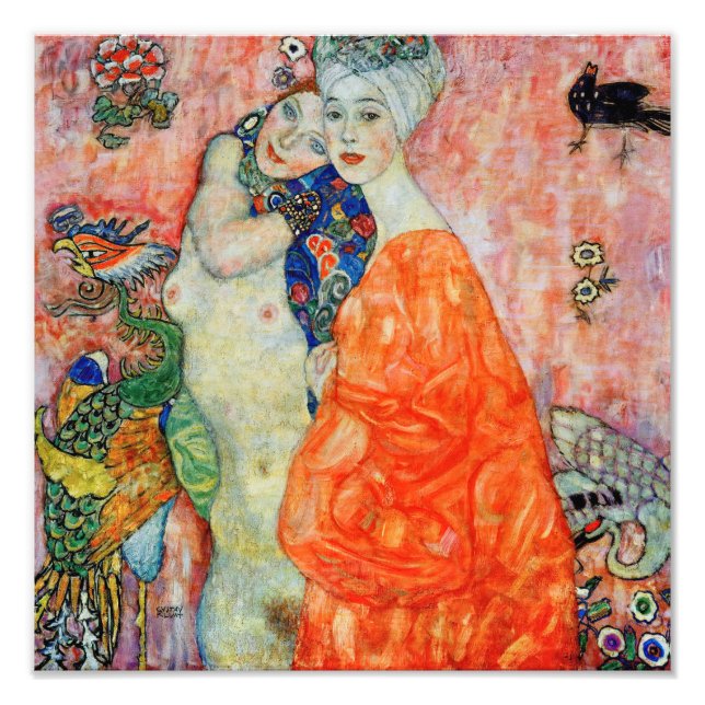 Foto Gustav Klimt - Mulheres Amigas (Frente)